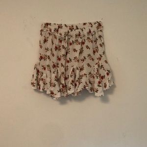 White Floral Skirt Size Medium